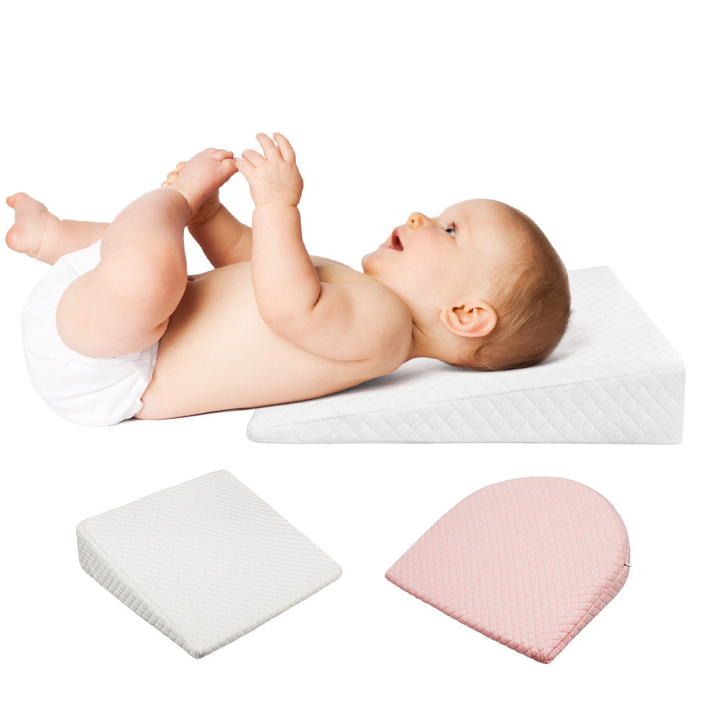 Baby Anti spitting Pillow Baby Pillow Removable Washable Slope Anti overflow Pillow Memory Cotton Baby Pillow