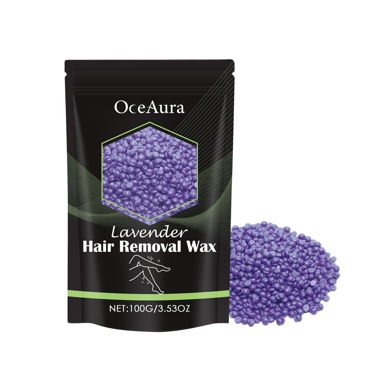 Hair Removal Wax Bean, Underarm Leg Quick Hair Removal Mild Non-Irritating Skin Dry And Smooth