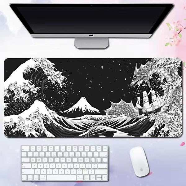 Wave mouse pad advertising game keyboard pad desk pad