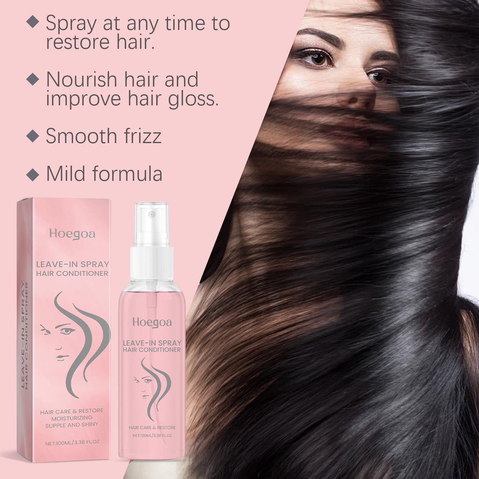Leave-In Smoothing Repair Spray Leave-In Nourishing Conditioner For Frizzy Smoothing Hair Spray