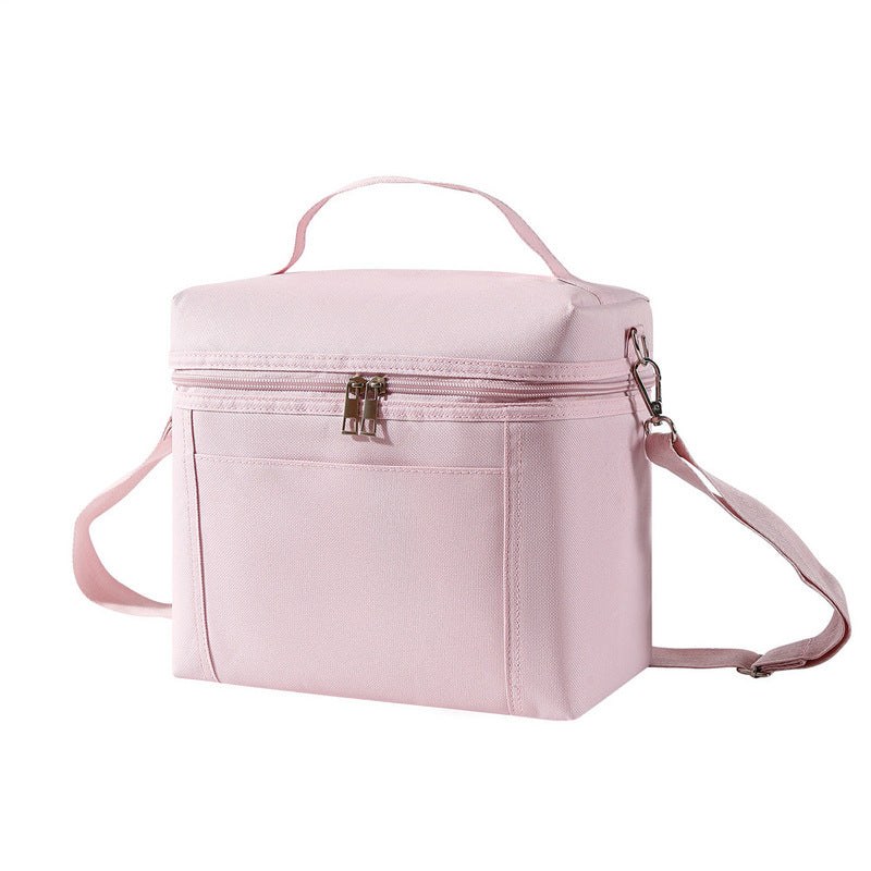 Women's lunch bag. Light, insulated, leak - proof, waterproof. Adjustable strap, reusable, for work, picnic, travel.