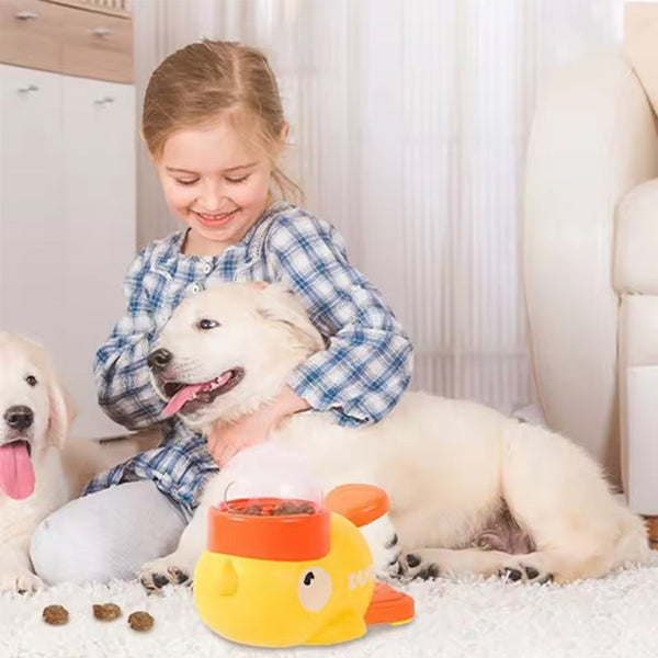 Intelligent Cartoon Dog Automatic Feeder: Large Capacity, Anti - slip, Doubles as Toy & Feeding Utensil