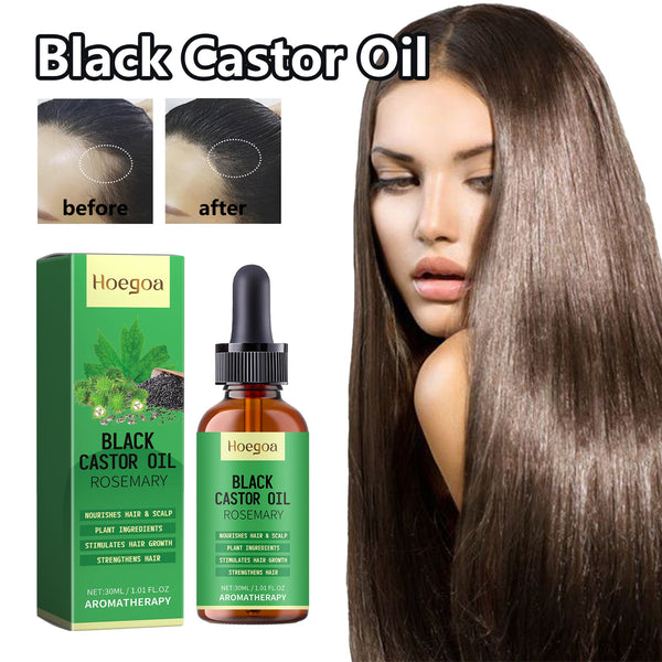 Black Castor Oil, Thickening Hair Repair Soft Massage Scalp To Strengthen Hair Strands