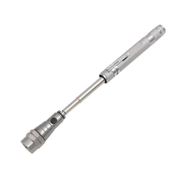 Outdoor Camping Tactical Flash Light Torch Spotlight 3x LED Telescopic Flexible Magnetic LED