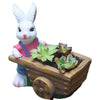 Succulent plant small flower pot rabbit flower pot resin ornament