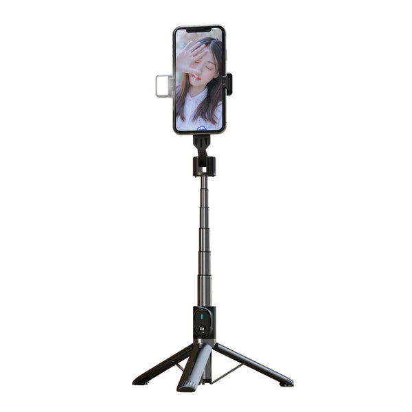 New P90 Series Tripod Reinforced Selfie Stick Outdoor Mobile Phone Live Support Dual Fill Light Selfie Stick