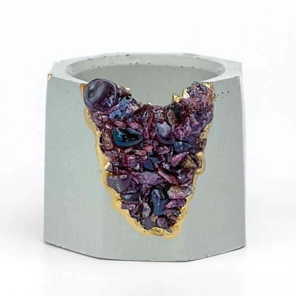GARNET GEODE PLANTER