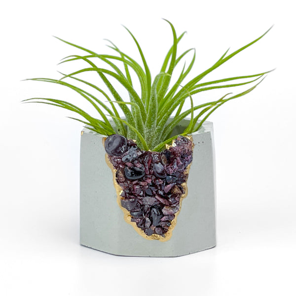 GARNET GEODE PLANTER