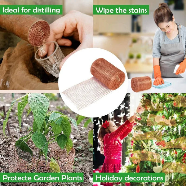 1Pcs 3m/6m Copper Wire Mesh House Copper Electromagnetic Wave Shielding Network Signal Shielding Network Radiation Protection