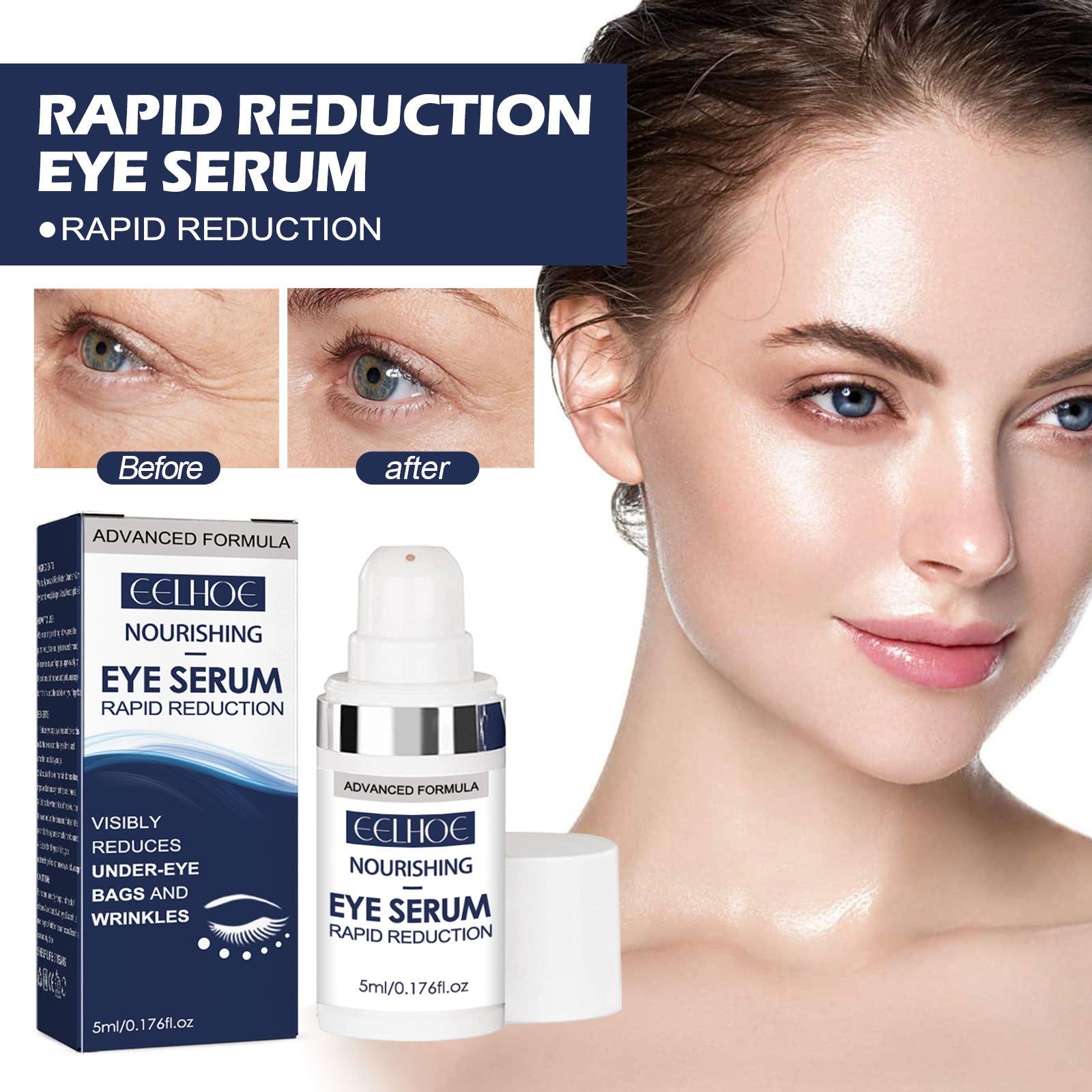 Eye Repair Essence Moisturizes, Hydrates And Lightened Eye Lines, Strengthens, Lifts And Smooths Fine Lines