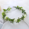 Full sky star flower wreath simulation flower bud small floral headdress sweet holiday travel photo head flower wreath