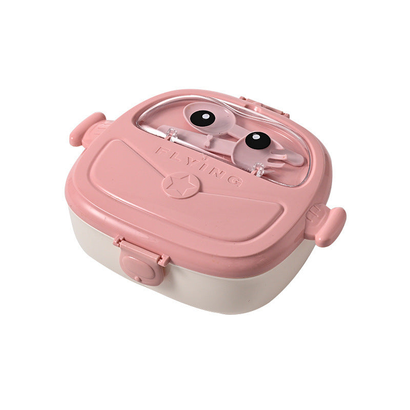 Fashion children's student portable lunch box camping picnic lunch box Peter Pan shape compartment lunch box