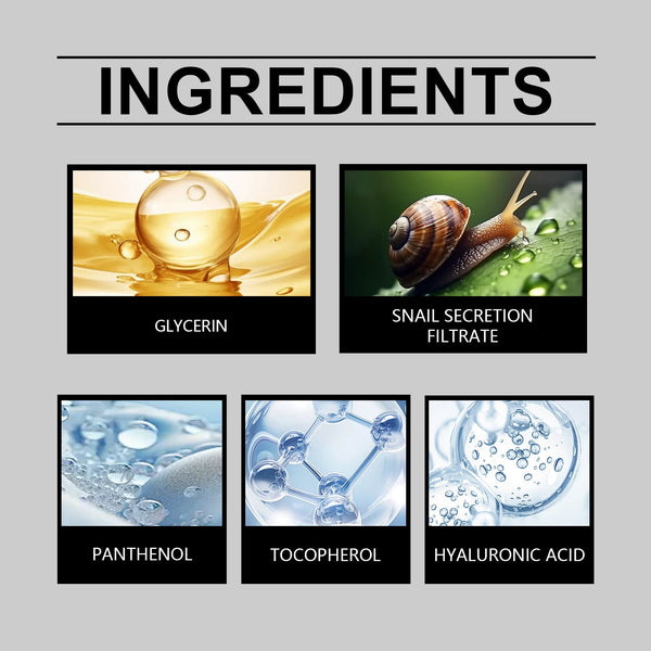 Snail Face Serum Hydrates, Nourishes, Nourishes, Smoothes And Firming Daily Skin Care Serum