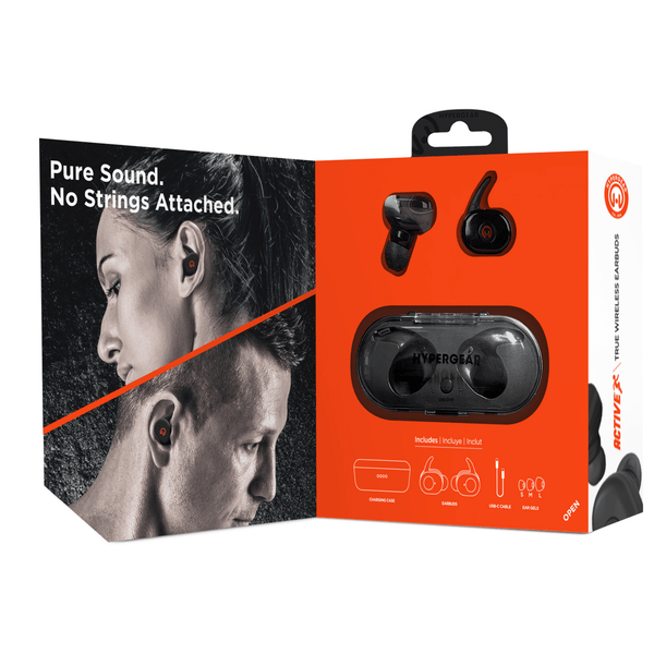 HyperGear Active True Wireless Earbuds with USB-C Connector