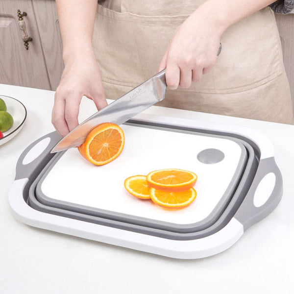 Household Multifunctional Folding Chopping Board Household Japanese Folding Board 3 In 1 All Vegetable Washing Storage