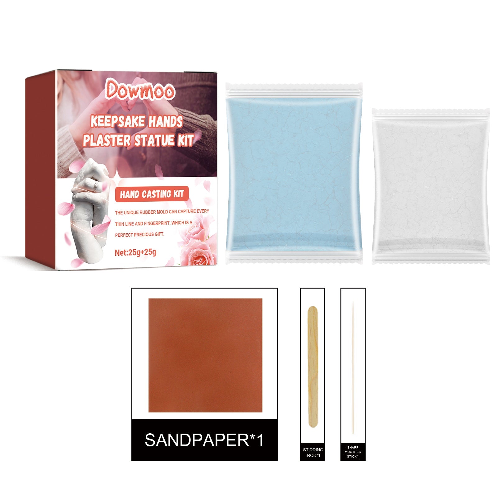 Hand Casting Kit, Three-Dimensional Hand Model Plaster Clone Model Homemade Commemorative Gift Crafts