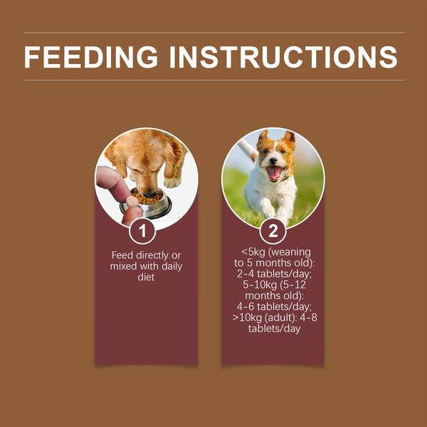 Milk Calcium Tablets For Dogs Vitamin Supplements For Pets Oral Care Diet Healthy Nutrition Calcium Tablets