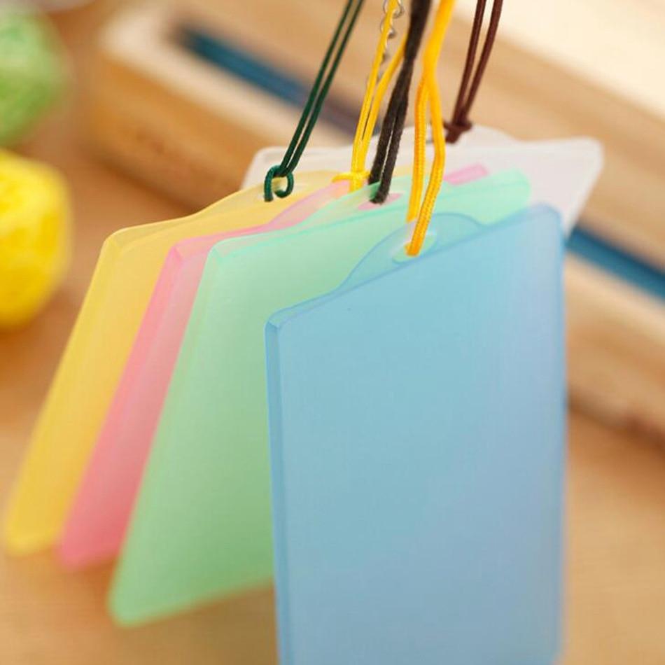 5pcs Waterproof PVC Card Holder Credit Student Transparent ID Cards Passport Business Bancaire Bank Card Cardholder