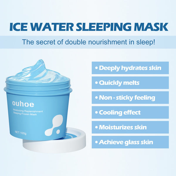 Hydrating And Moisturizing Sleep Frozen Mask, Shrink Pores Brightens Skin, Refreshes And Moisturizes Spread Mask