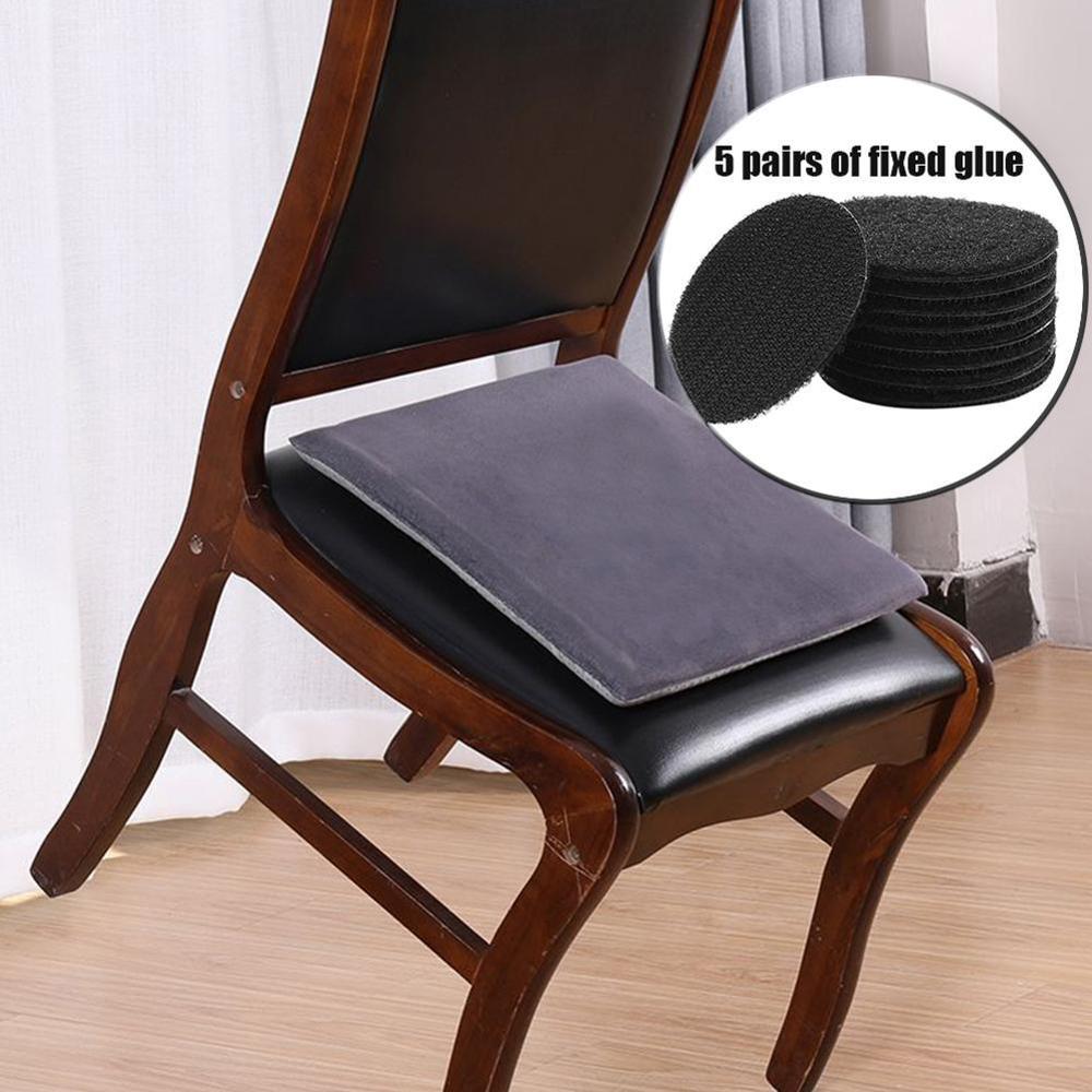 5 Pairs Double-sided Fixed Magic Sticky Self Adhesive Hook Loop Round Pads Craft Tape Bedcloths Sofa Carpet Non-slip Holder