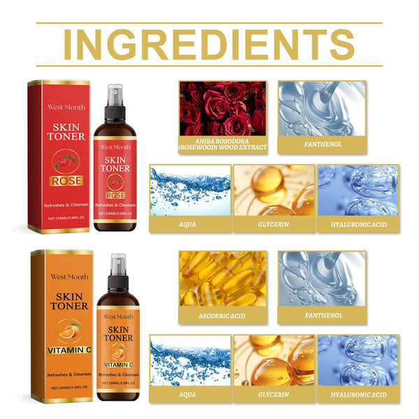 Toner Spray Hydrates And Moisturizes And Brightens Skin