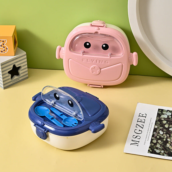 Fashion children's student portable lunch box camping picnic lunch box Peter Pan shape compartment lunch box