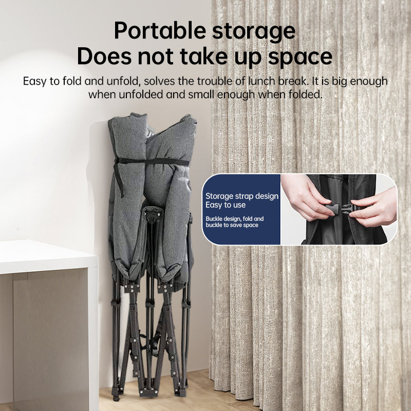 Outdoor camping bed, foldable beach bed, single garden siesta bed, with storage bag, lightweight.