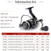 New 13+1BB Fishing Spinning Reel 2000-6000 No Gap Metal Spool Gear Ratio 5.2:1  Reel Carp Fishing Gear Pesca