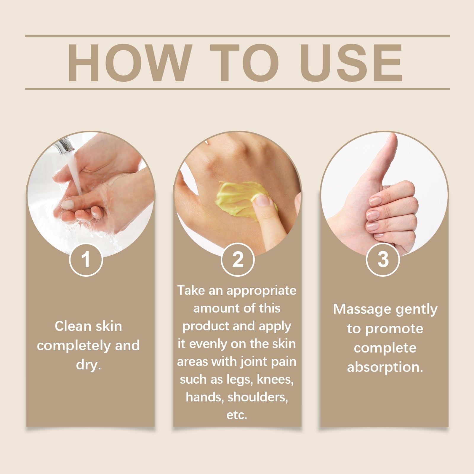 Joint Care Ointment, Gentle Formula Comfort Massage Care Body Joint Care Ointment