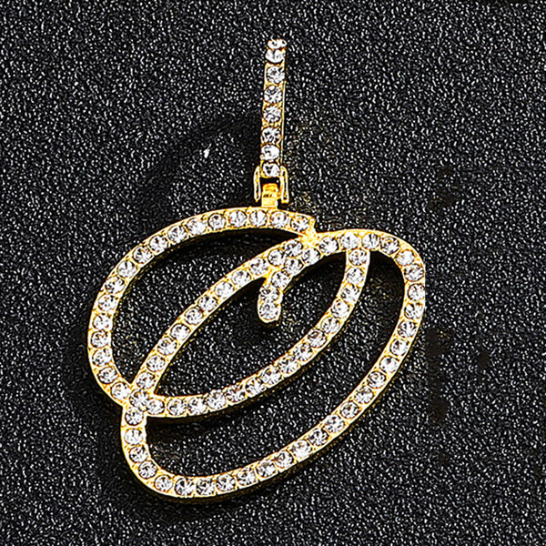 Hip hop accessories grass letter pendant melon seed buckle Cuban chain accessory