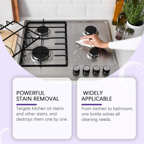 Multi-Purpose Cleaner Easily Cleans Grease Stains On Cooktops And Utensils