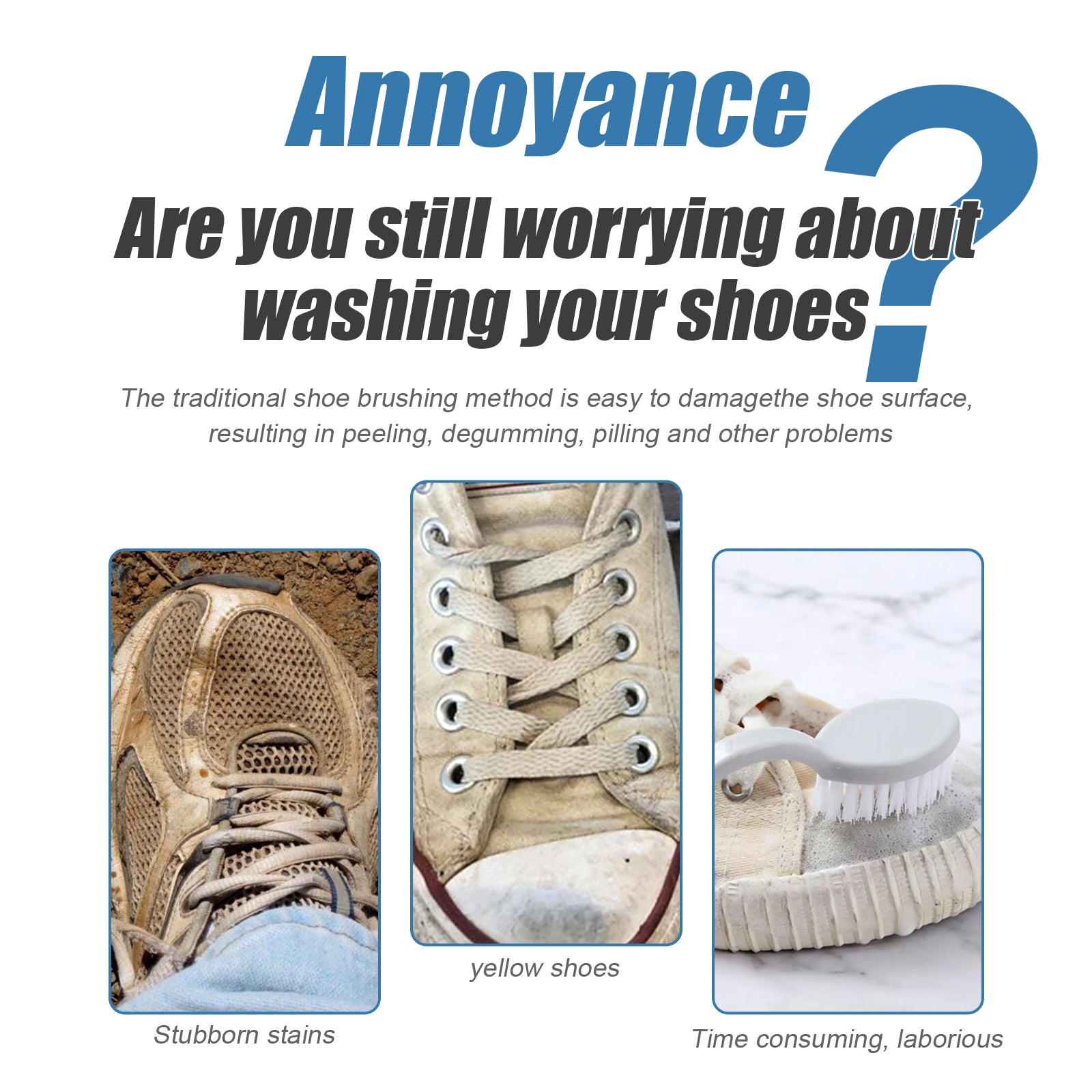 Shoe Brightening Cleaner, Remove Yellow Edge Decontamination Cleaning Whitening Small White Shoes Cleaning Shoeshine Agent