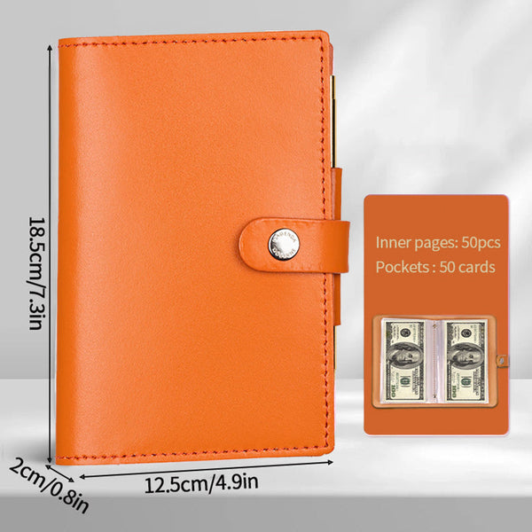 Versatile 100 - envelope savings book. Doubles as banknote album, money - saving organizer & photocard holder. Great for managin