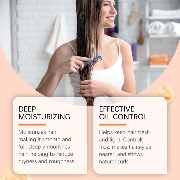 Coconut Moisturizing Shampoo Set Clean And Moisturizing Hair Care Curls Elastic Shape Volumizing Shampoo