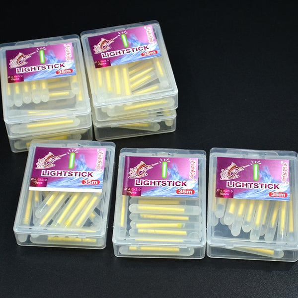 FISH KING 150pcs/lot Fishing Luminous Float 4.5*39mm Glowing Fluorescent Light Stick Night  Float For Carp