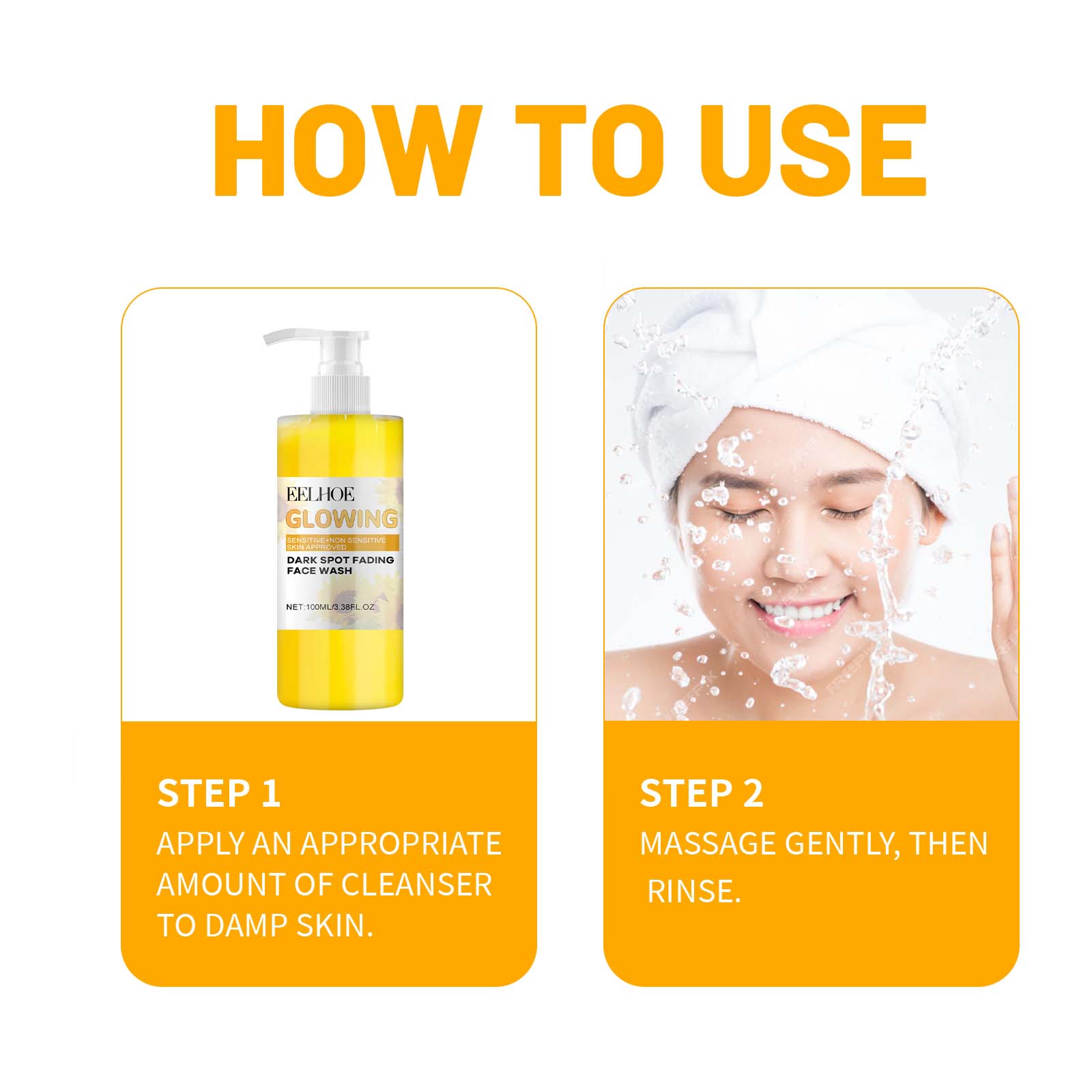 Turmeric Skin Care Set Hydrating Moisturizing Cleanser Refreshing Oil Control Subtle Lines Nourishing Cleansing Set