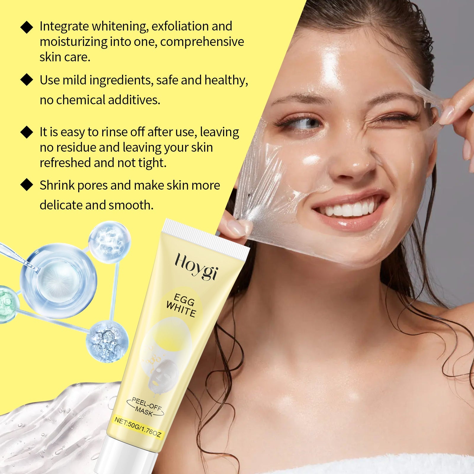Tear Mask Facial Treatment Clean And Gentle, Non-Tight Moisturizing And Hydrating Moisturizing And Brightening Skin