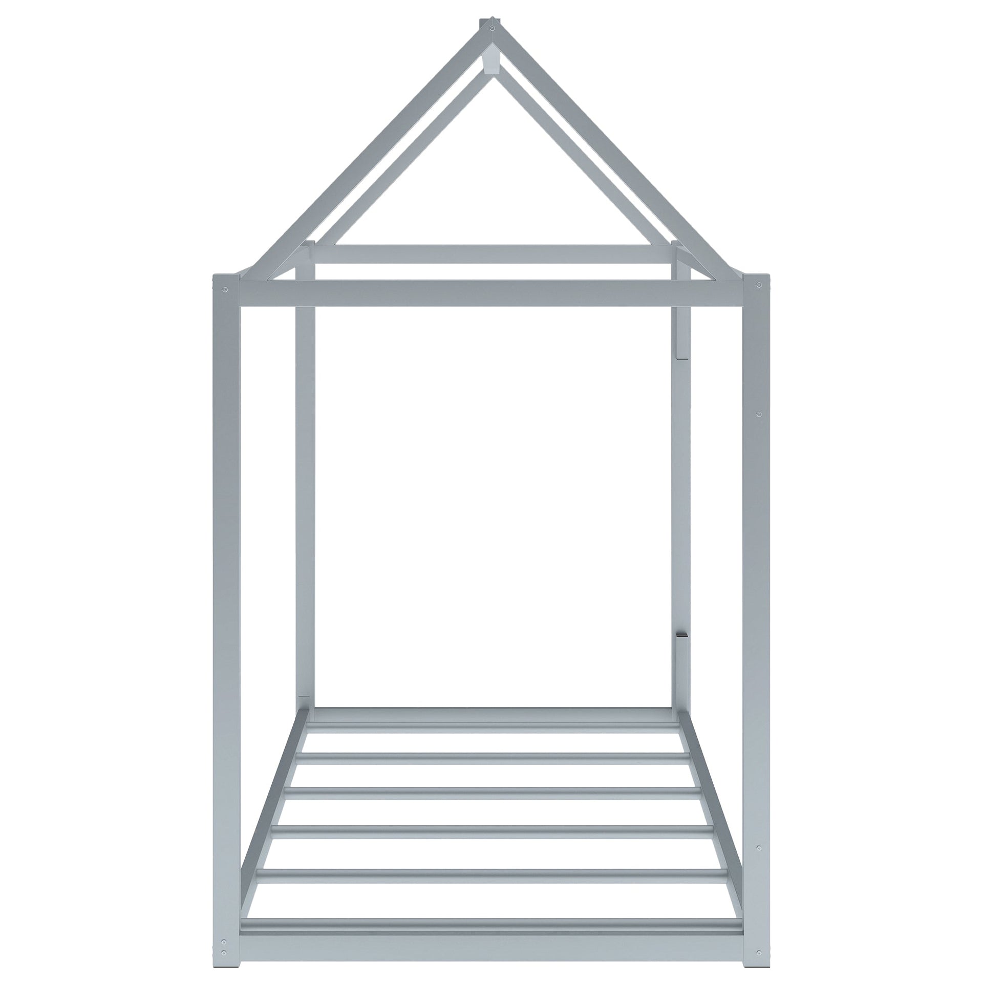 Metal House Shape Platform Bed twin