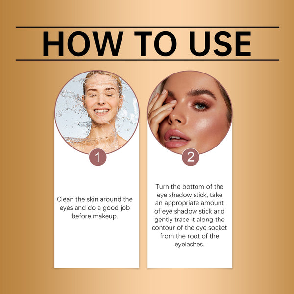 Eyeshadow Stick Series Matte Cream Holding Makeup Color, Easy To Use Eyeshadow Stick