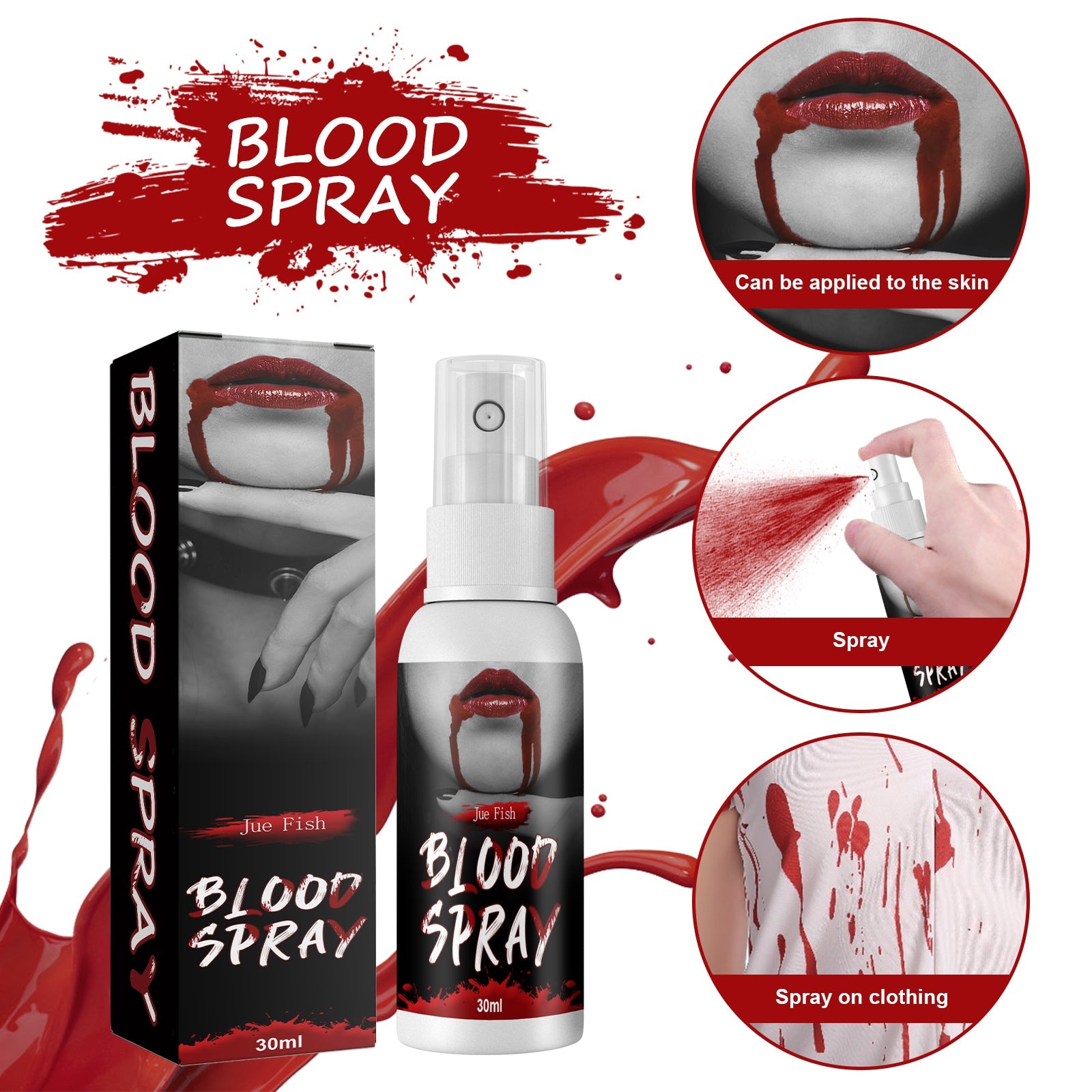 Plasma Spray Plasma Fake Blood Vampire Zombie Blood Artificial Blood Decoration Film Makeup Props