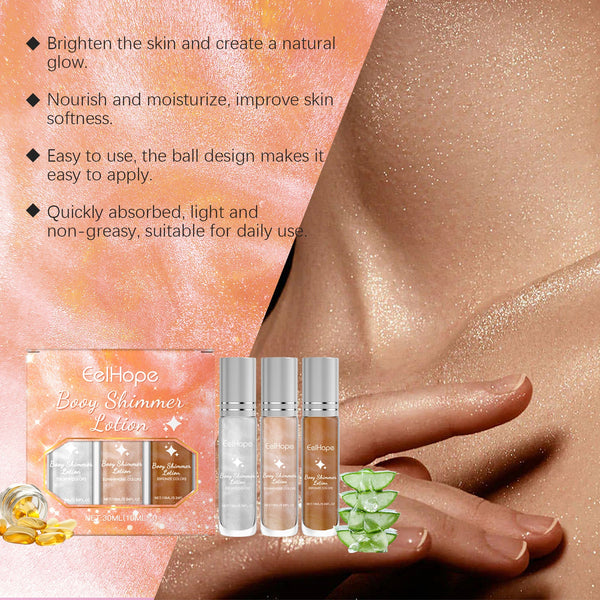 Face Highlight Oil Stick Set Party Ball Show Makeup Ball Liquid Fluorescent Highlight Oil