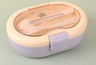 Modern simple food grade microwaveable lunch box with compartments
