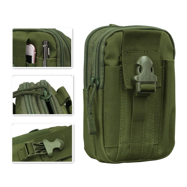 JupiterGear Tactical MOLLE Military Pouch Waist Bag for Hiking, Running and Outdoor Activities