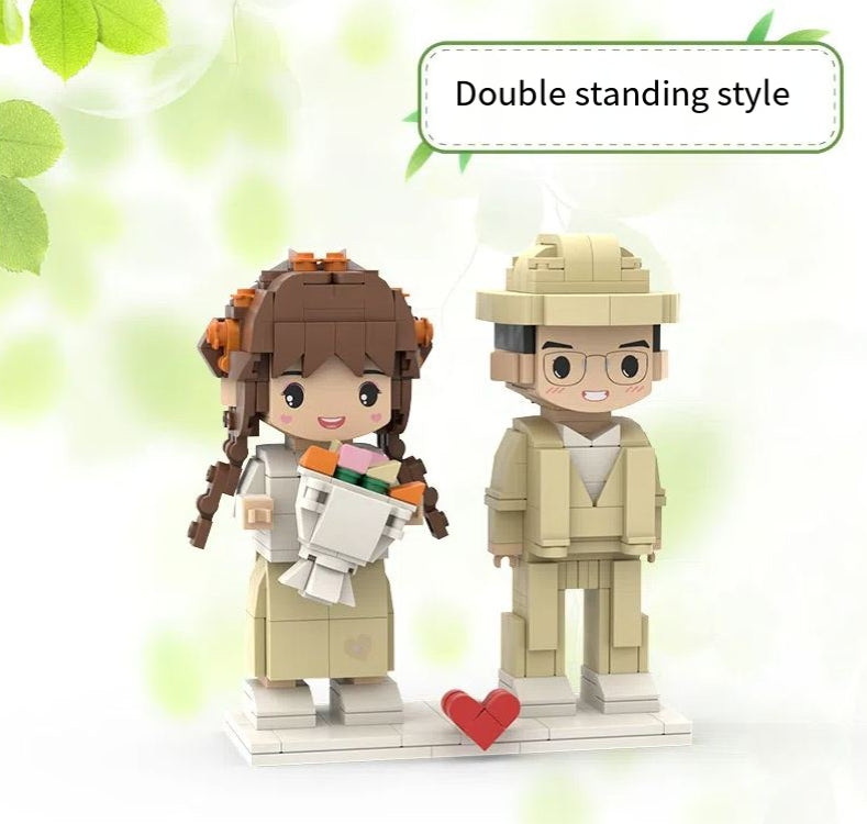 Photo customization Building blocks figurines portraits birthday gifts for couples and girlfriends DIY dolls figurines and ornam