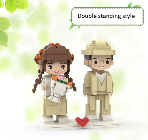 Photo customization Building blocks figurines portraits birthday gifts for couples and girlfriends DIY dolls figurines and ornam