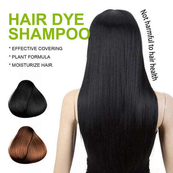HOEGOA Hair Dye Shampoo, Gentle Hair Moisturizing Hair Fast Easy Coloring Lasting Hair Cream