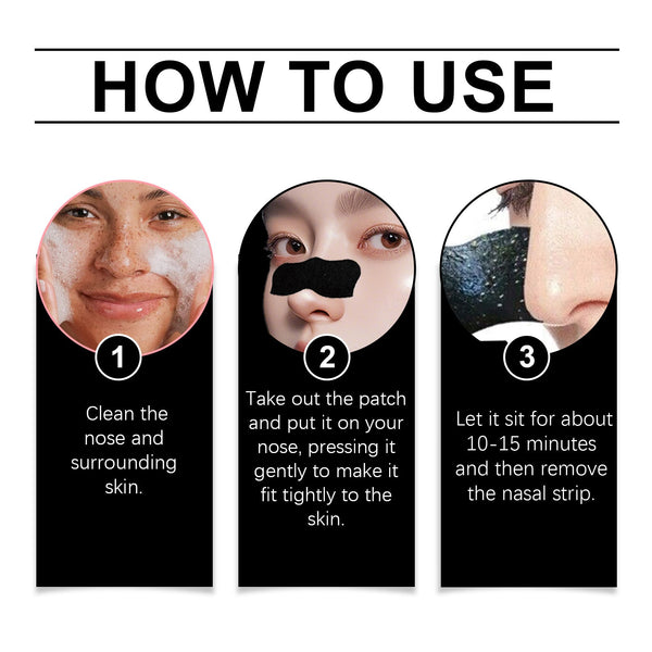 Charcoal Pore-Clearing Nasal Patch Clean Blackhead Acne Pore-Tightening Nasal Patch