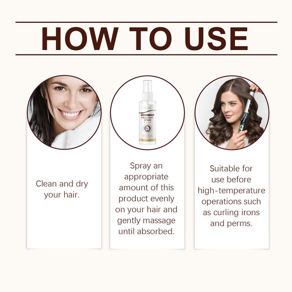 Heat Protection Pre-Ironing Spray Nourishes And Soothes Dry And Irritated Hair