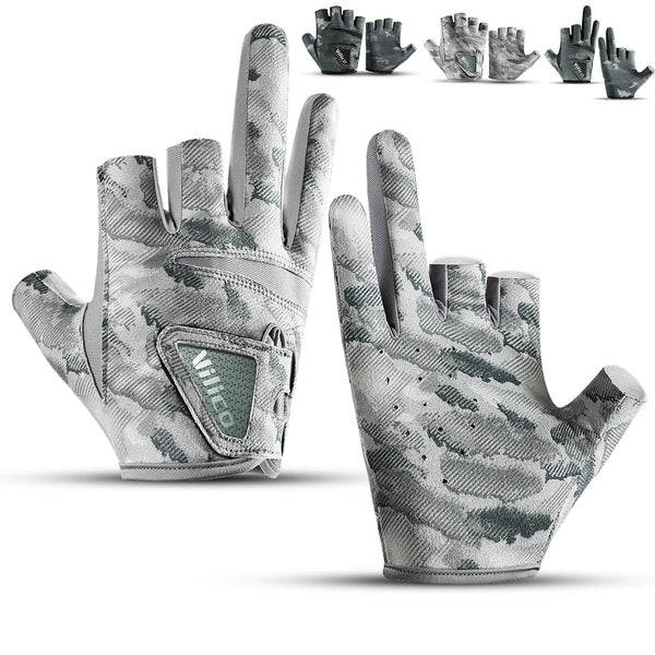 Outdoor fishing equipment - thin comfortable breathable leak proof 3-finger lure fishing gloves