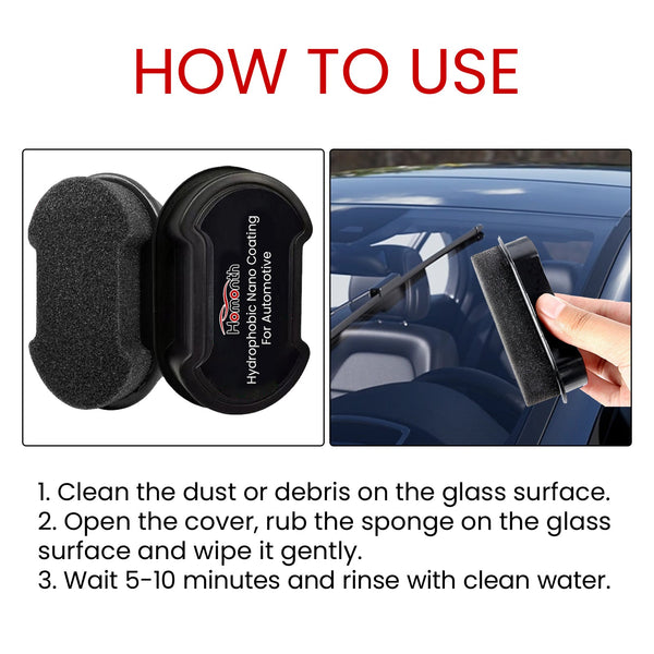 Sponge For Car Glass Hydrophobic Snow Defroster For Car Portable Deicing Cleaning Sponge